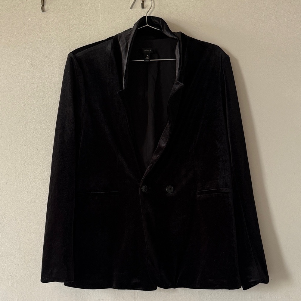 Aqua Black Blazer